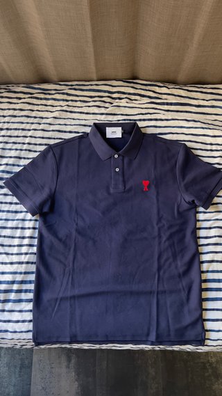 Polo Ami Paris Azul