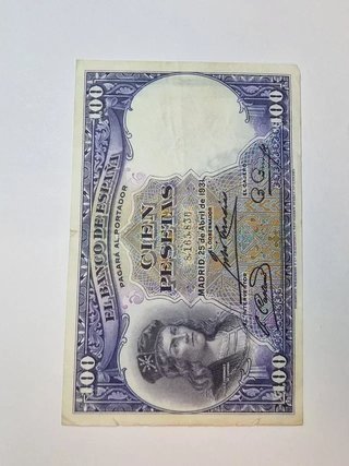 BILLETE 100 PESETAS 1931