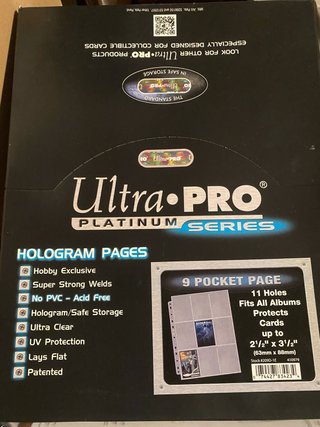 Páginas Ultra PRO Platinum Series 9 Bolsillos