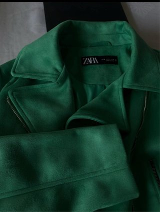Chaqueta Verde Zara Talla M