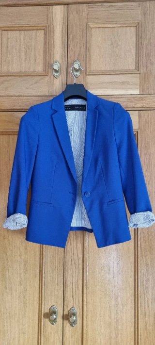 Americana Azul Zara Basic Talla S