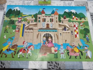 Puzzle XXL + cuento El Castillo de los Caballeros