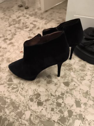 Botines de tacón negros