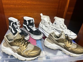Pack 3 pares de zapatillas Nike, Vans, Converse