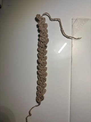 Choker de Crochet Dorado