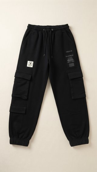 Pantalón Cargo Negro