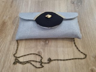 Bolso de mano fiesta gris