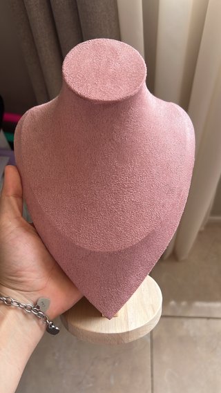 Busto Expositor de Joyas Rosa