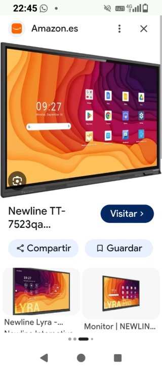 Pantalla Táctil Newline TT-7523qa