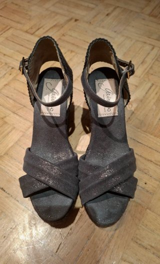 Sandalias de cuña Gaimo grises Talla 37
