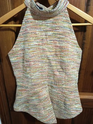 Top de cuello alto multicolor