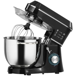 Amasadora batidora planetaria de acero 1400W negra
