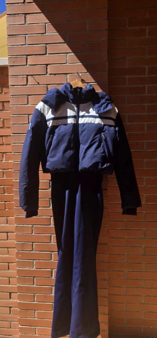 Mono Oysho Ski sistema RECCO Azul y Blanco