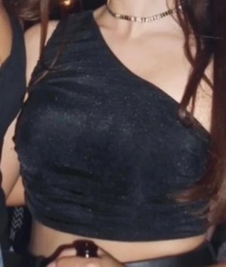 Top Negro Brillo Talla S
