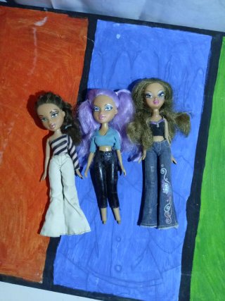 Set di 3 Bambole Bratz