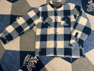 Chaqueta de Invierno de Cuadros, Grande
