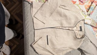 Americana Massimo Dutti Crema y Negro