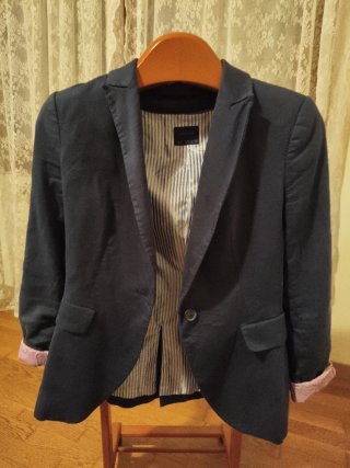 Americana Azul Marino Zara