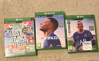 3 Videogiochi Xbox (Just Dance 2021, FIFA 22)