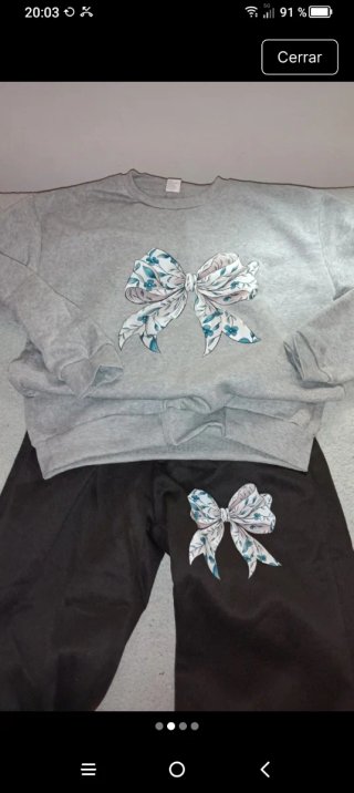 Conjunto Sudadera y Pantalón Gris y Negro
