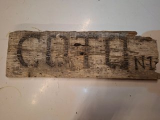 Cartello in legno rustico