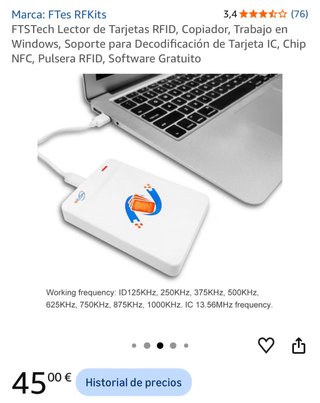 Lector y Copiador de Tarjetas RFID FTes RFKits