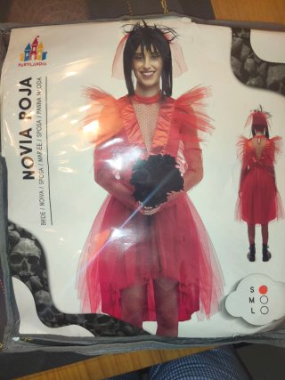 Disfraz Novia Roja Halloween Partilandia