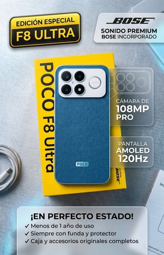Poco F8 Ultra 256GB Denim Blue + Garantía 2 años