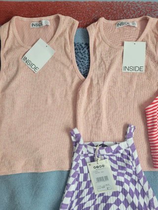 4 Blusas INSIDE Rosa Tallas XS,S y M