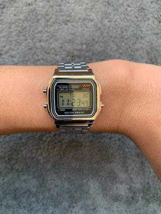 Reloj Vintage Plateado Unisex Nuevo Sin Usar