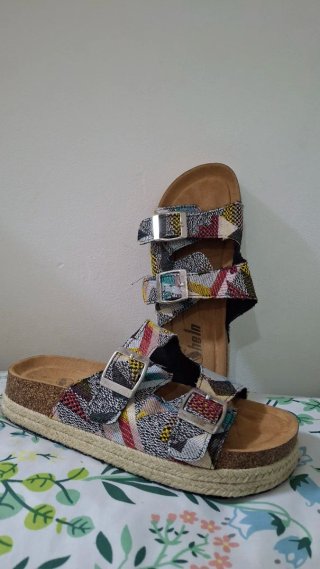 Sandalias de esparto multicolor Shein
