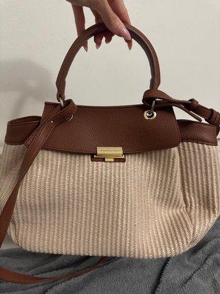Bolso Armani Exchange Marrón y Beige