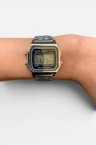Reloj Vintage Plateado Unisex Nuevo Sin Usar