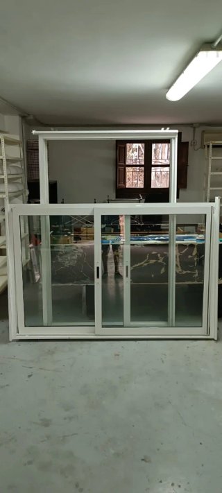 Ventanas de Aluminio Blanco Correderas