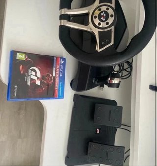 Volante y Pedales para PS4 - ps3 - ps5 con Juego