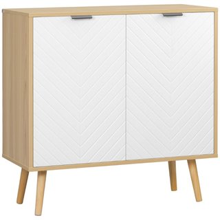 Mueble aparador de aglomerado y pino con 3 alturas
