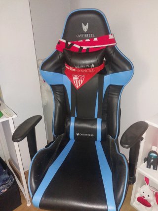Silla Gaming Oversteel Negra y Azul