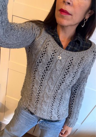 Jersey Abercrombie & Fitch Gris Talla S