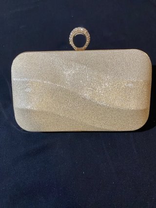 Bolso de mano para boda dorado