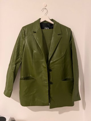 Conjunto Zara Polipiel Verde