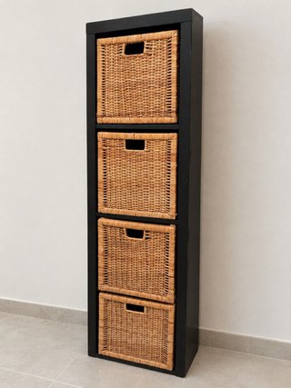 Mueble Estantería con 4 Cestas.
