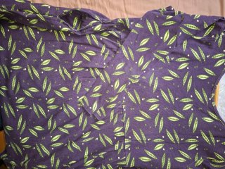 Vestido Estampado Vegetal con Bolsillos