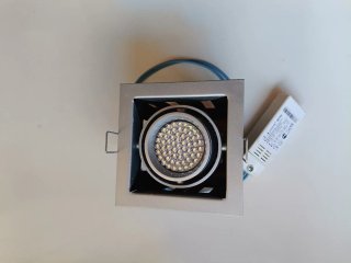 2 Focos LED Cuadrado Empotrable