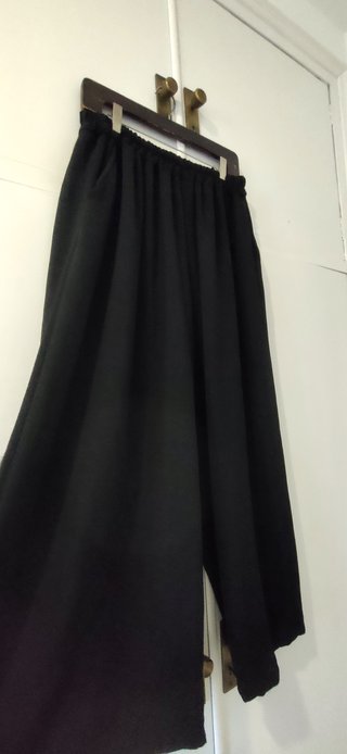 Pantalones Negros de Pierna Ancha