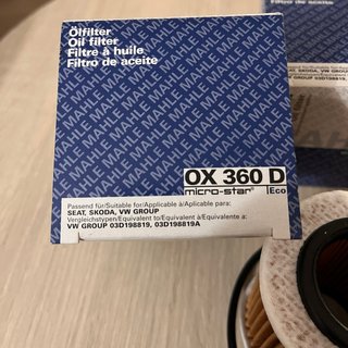 Filtro de aceite MAHLE OX 360 D