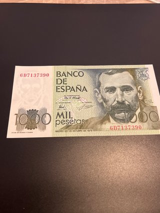 Billete 1000 Pesetas 1979 sin circular