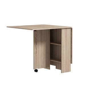 Mesa plegable de comedor de aglomerado, 6 personas