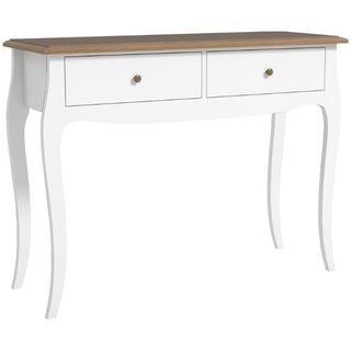 Consola de entrada y mesa auxiliar, MDF, 2 cajones