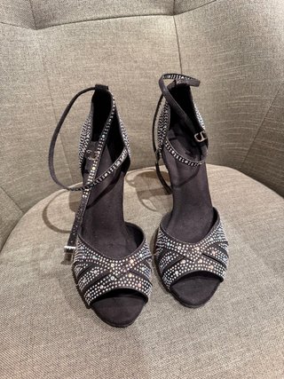 Zapatos de Baile Latino con Pedrería