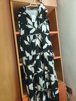 Vestido Largo Sfera Estampado Talla M